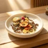 jian fei mei yan cha Tisane jian fei mei yan cha dans une assiette