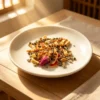ingrédients Tisane beauté naturelle ingrédients Tisane beauté naturelle dans une assiette.
