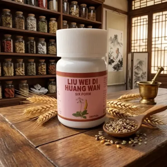 Liu Wei Di Huang Wan Flacon de Liu Wei Di Huang Wan fermé