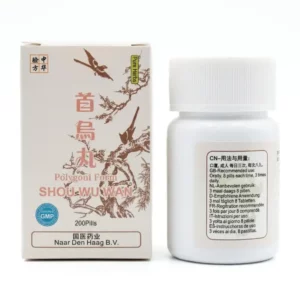 Boite et flacon de Shou Wu Wan