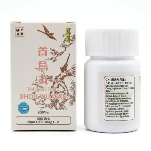 Formule Shou Wu Wan Boite et flacon de Shou Wu Wan