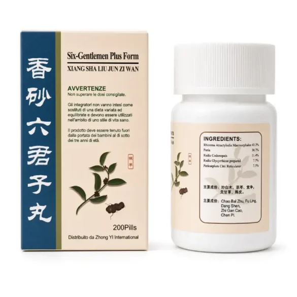 boite et flacon dee la formule Xiang Sha Liu Jun Zi Wan